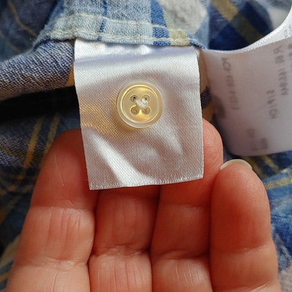 🌻Women's Levis Plaid Western Pearl Snap Button Down Shirt - Picture 7 of 8
